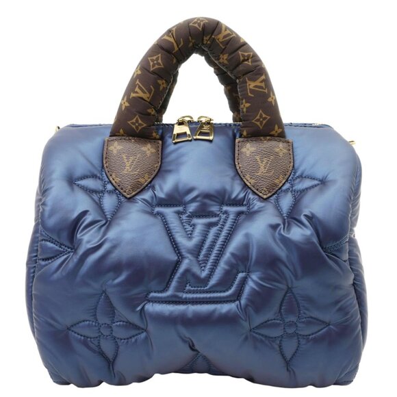 Louis Vuitton Speedy Pillow Bandouliere 25 Econyl Nylon Crossbody Bag Navy Blue - Picture 4 of 13